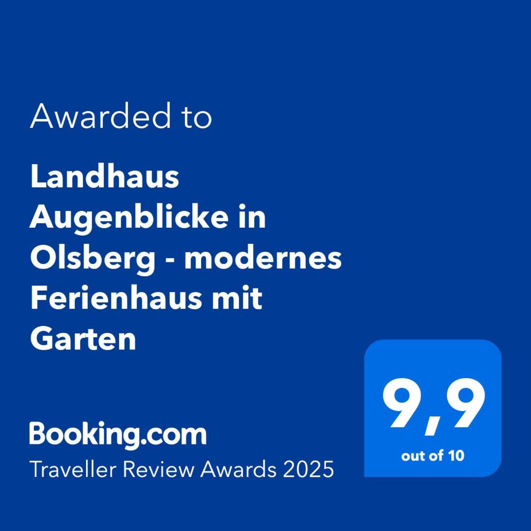Landhaus Augenblicke In Olsberg - Modernes Ferienhaus Mit Garten Buitenkant foto